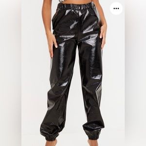 NWT | PrettyLittleThing | Shiny Black Pants